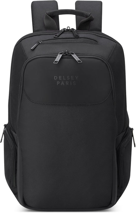 Delsey parvis plus sac à dos ordinateur 13,3 pouces – 15l – sangle trolley – polyester recyclé – noir