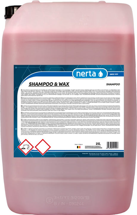 Cire de shampoing Nerta - shampoing pour voiture avec cire - cire pour voiture - 5 litres