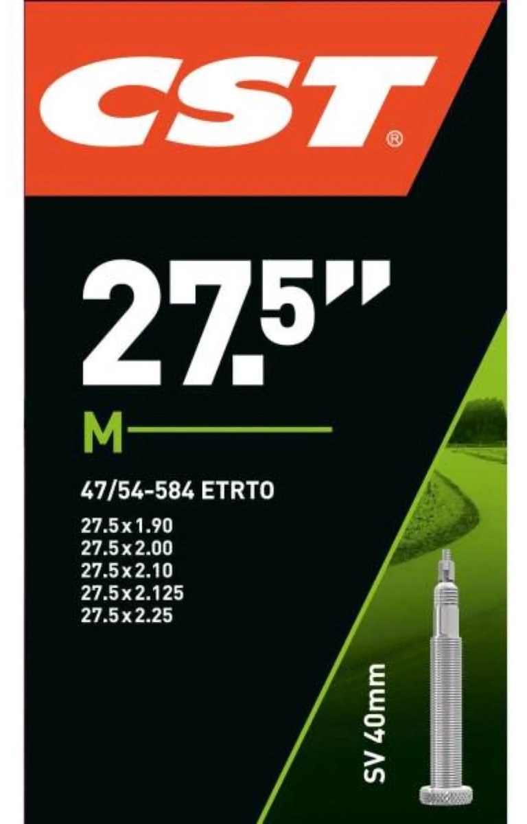 CST Inner Tube 27.5x1.75-2.10 Etro 47 54-584, valve: français 40 mm