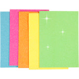 Feuilles de mousse Creativ company, a5, feuille 150x210 mm, épaisseur 2 mm, différentes couleurs, 5 feuilles 1 boîte