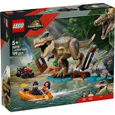 Monde jurassique Lego® t. jeu de construction d'évasion de la rivière Rex - 76975