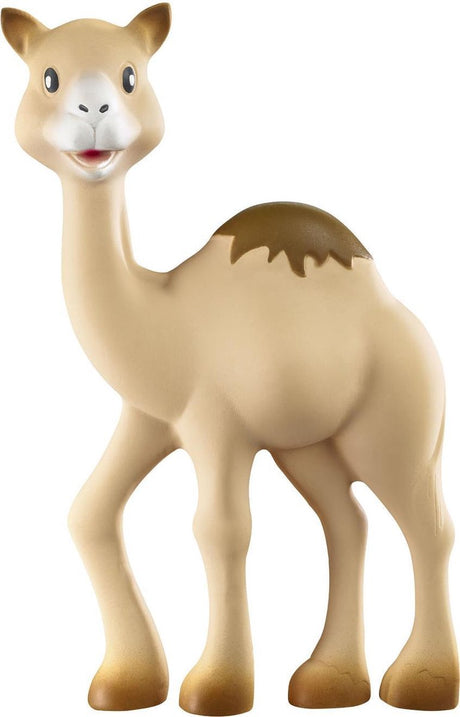 Sophie la girafe al thir le dromadaire - jouet de dentition - jouets de dentition - jouets bébé - cadeau maternité - cadeau baby shower - caoutchouc 100% naturel - à partir de 0 mois - 18 cm - marron sable