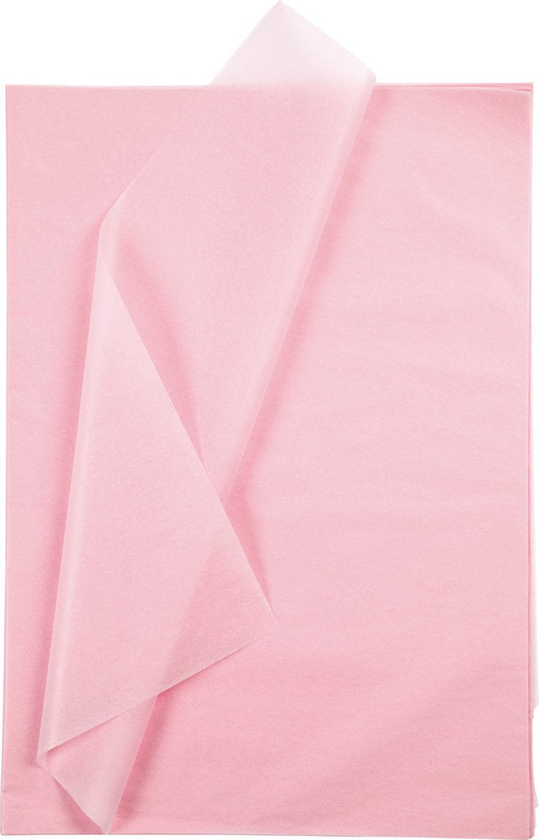 Creativ Company Tissue Paper rose clair 10 feuilles 14 gr, 50x70cm