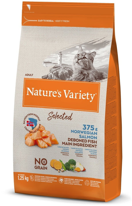Variété natures sélectionnée le saumon norvégien