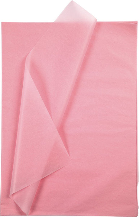 Creativ Company Paper de tissu rose 10 feuilles 14 gr, 50x70cm