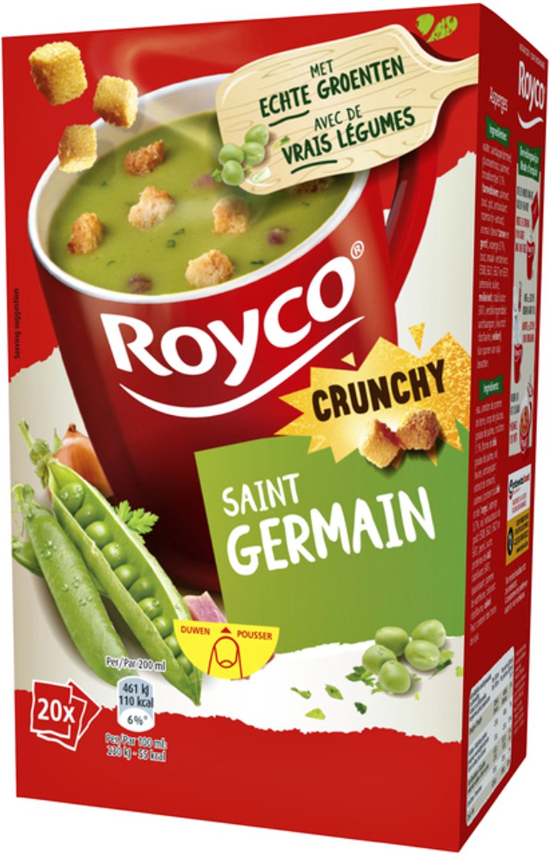 Royco soupe saint germain aux croûtons 20 sachets