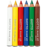 Crayons de maquillage Giotto, l : 9 cm, couleurs standards, 6 pièces, 1 boîte