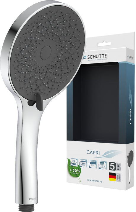 Douchette à main Schütte Capri - pomme de douche ronde - chrome anthracite