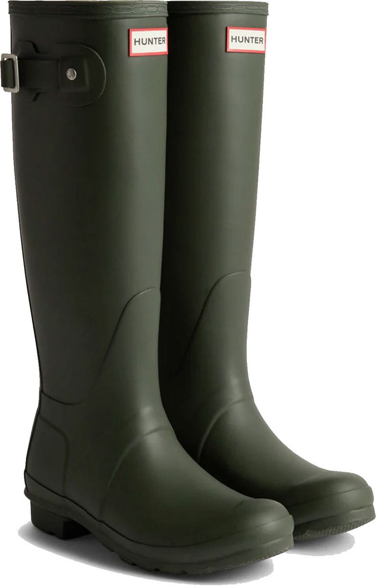 Hunter - bottes de pluie pour femme - original - hautes - vert olive - taille 38eu