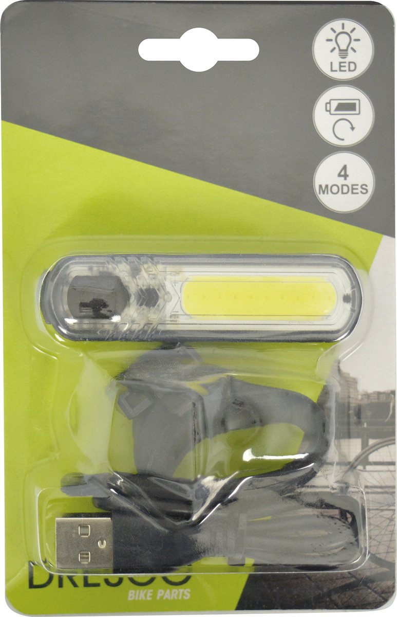 Feu avant Dresco LED COB rechargeable