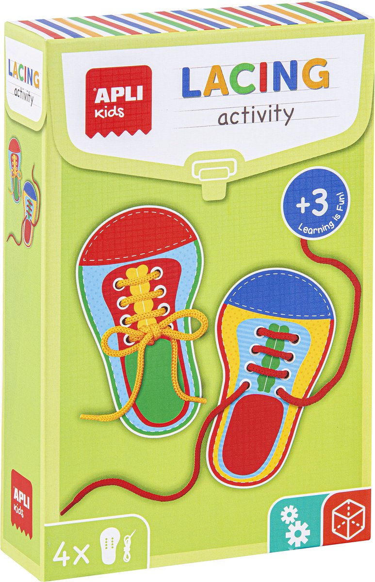 Apli kids apprend à nouer ses lacets - 4 pièces