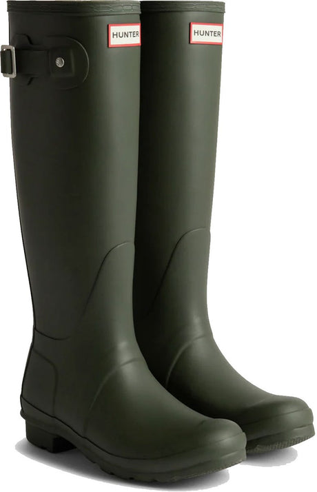 Hunter - bottes de pluie pour femme - original - hautes - vert olive - taille 39eu