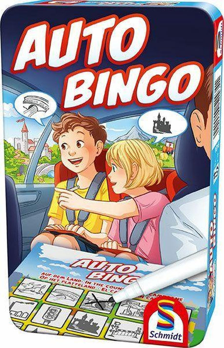 Schmidt ® - Bingo en voiture - Jeu de voyage - Jeu de recherche sur la route - Jeu pour enfants - à partir de 5 ans - 1 à 3 joueurs