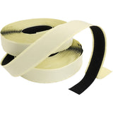 Bande Velcro, autocollante, épaisseur 2 cm, noire, 25 m 1 boîte
