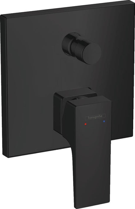 Hansgrohe metropol mitigeur de bain pour installation encastrée avec poignée droite noir mat