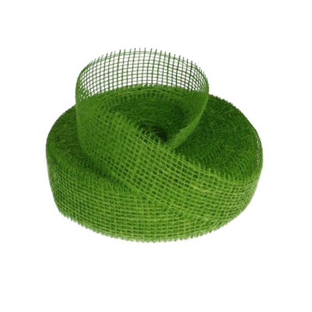 Ruban de jute naturel vivant HBx 400x5cm vert