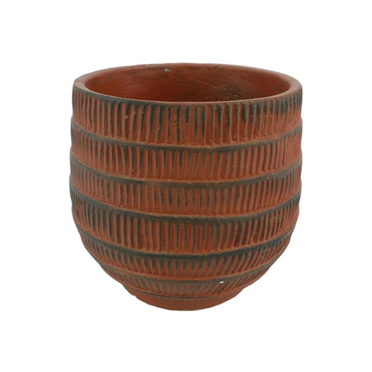 Hbx natural living pot de fleur cissane ø8xh7,5cm terre cuite