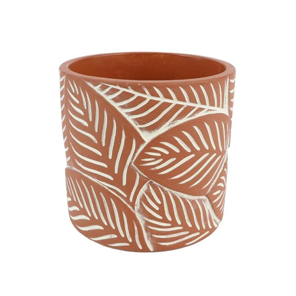 Hbx pot de fleur vivant naturel follo ø13,8xh13cm terre cuite