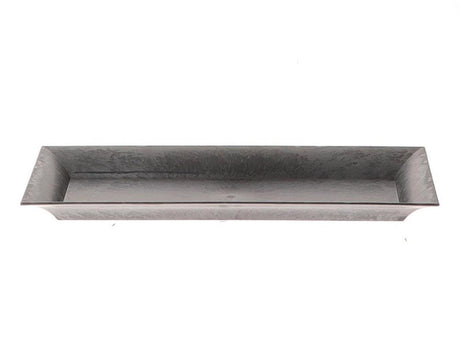 Hbx plateau de vie naturel mélamine 36x17xh2,5cm gris