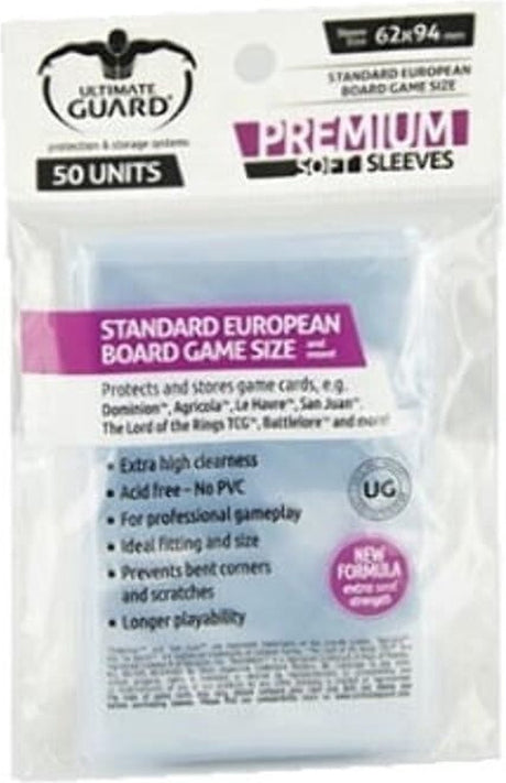 Pochettes de jeu de société Ultimate Guard (50) - norme européenne