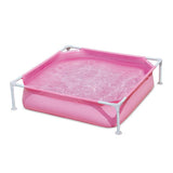 Piscine Summer Waves petit cadre 122 x 122 x 30 cm rose | 2 pièces