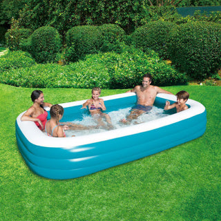 Piscine à vagues d'été familiale 3 anneaux 305 x 183 x 56 cm