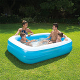 Piscine Summer Waves familiale 2 anneaux transparente 200 x 150 x 51 cm | 4 pièces