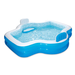 Piscine Summer Waves familiale élégante 2 anneaux 279 x 254 x 66 cm
