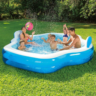 Piscine Summer Waves familiale élégante 2 anneaux 279 x 254 x 66 cm