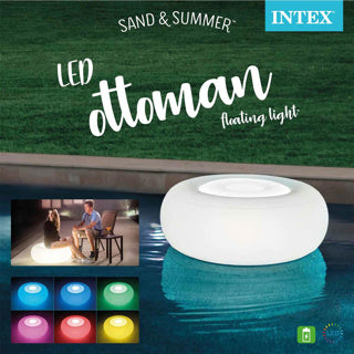 Intex - pouf gonflable LED