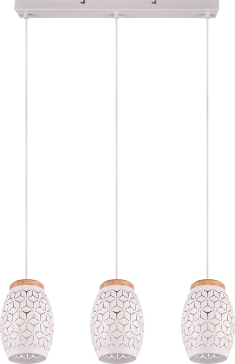 Rl live your light reality bidar - lampe suspendue - blanc mat - excl. 3x e27 28w