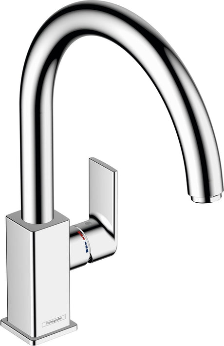 Hansgrohe vernis forme m35 - mitigeur de cuisine - commande à levier unique - taille 35 mm - bec pivotant - chrome