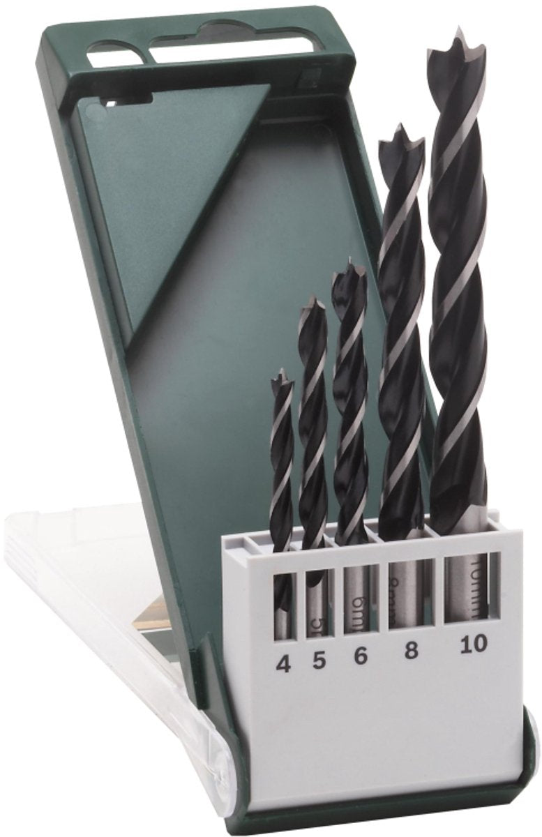 Bosch - jeu de 5 forets hélicoïdaux à bois 4.0 ; 5,0 ; 6,0 ; 8,0 ; 10,0 mm