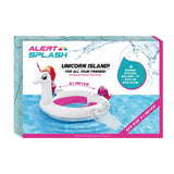 Alerte île gonflable licorne 310x270x175 cm