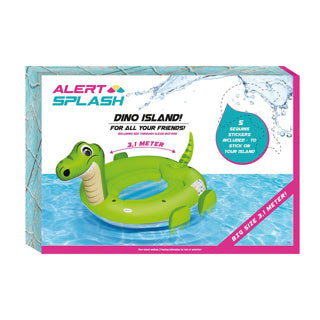 Île gonflable dinosaure Alert Splash 310x270x175 cm