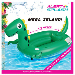 Île gonflable petit dinosaure 240x180 cm