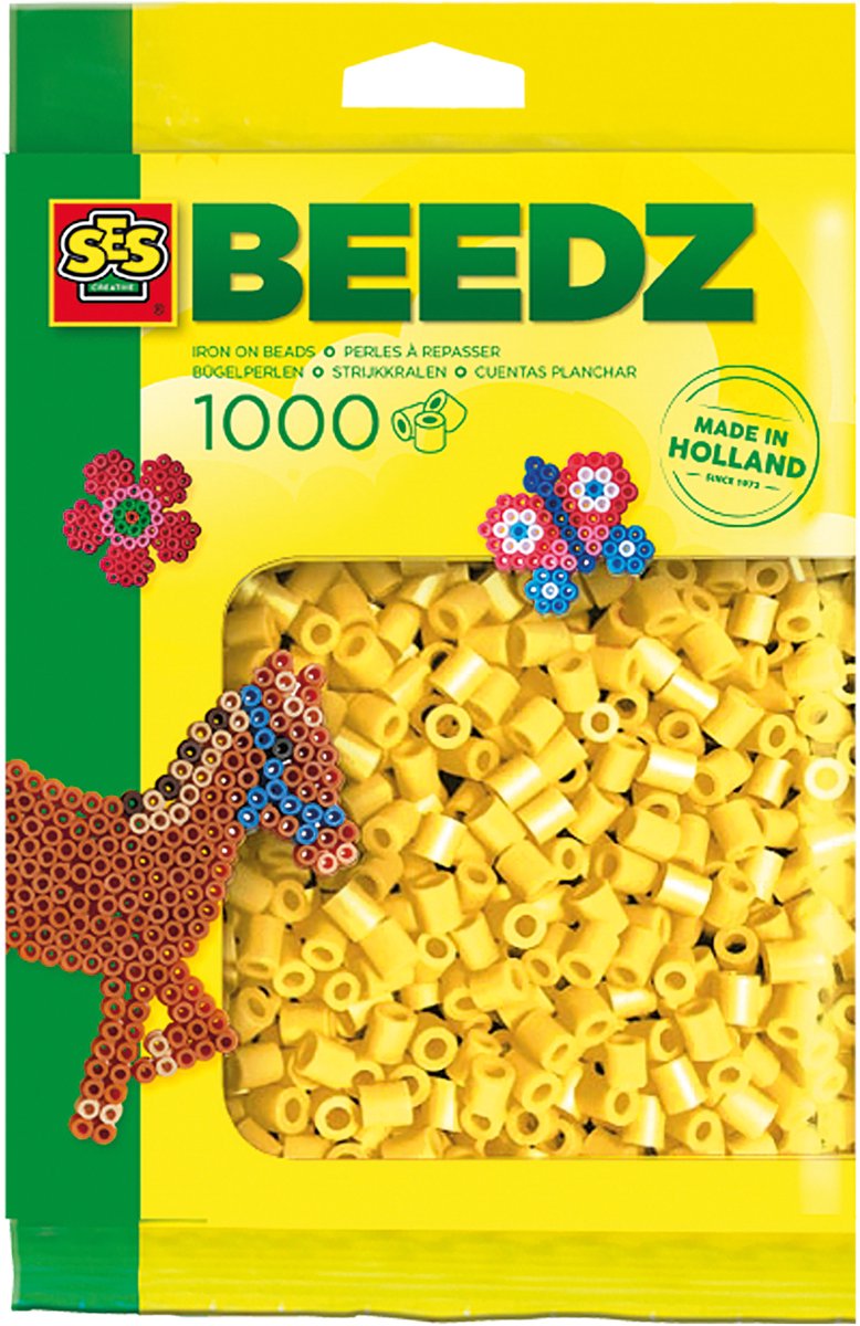 Ses perles thermocollantes - jaune, 1000pcs.