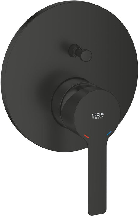 Mitigeur de bain Grohe Lineare nouveau – inverseur 2 voies – Silkmove – noir mat
