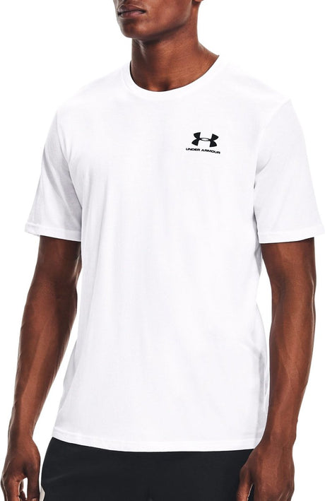 Under Armour UA M Sportstyle LC SS-WHT chemise de sport homme - blanc - noir