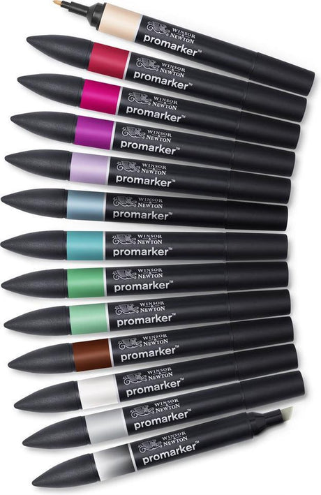Winsor Newton 0290142 promarker™ 12+1 manga chibi | marqueurs de mise en page professionnels marqueurs à alcool