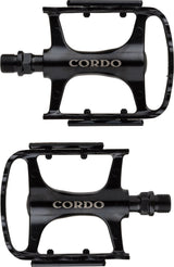 Cordo trekking pedalen aluminium - zwart