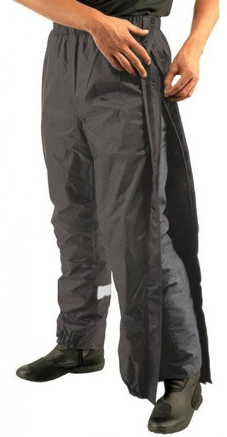 Mac in a sac - pantalon de pluie entièrement zippé - noir - taille l