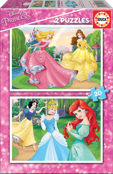 Puzzle Educa - Princesse Disney 2x20 pièces