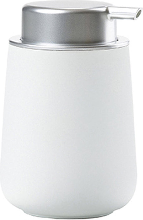 Distributeur de savon Zone Denmark Nova - pompe à savon autoportante - pompe à savon pour salle de bain, toilettes de cuisine - accessoires de salle de bain - 250 ml - 11,5 x 8 cm - blanc