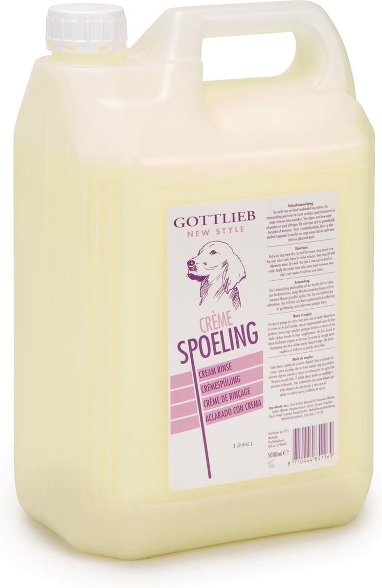 Gottlieb crème de rinçage - shampoing pour chien - chien - 5 litres