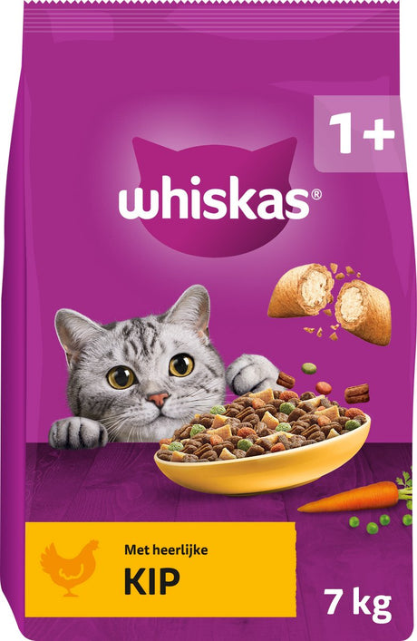 Nourriture pour chat Whiskas - adulte 1+ - poulet - sac 7kg