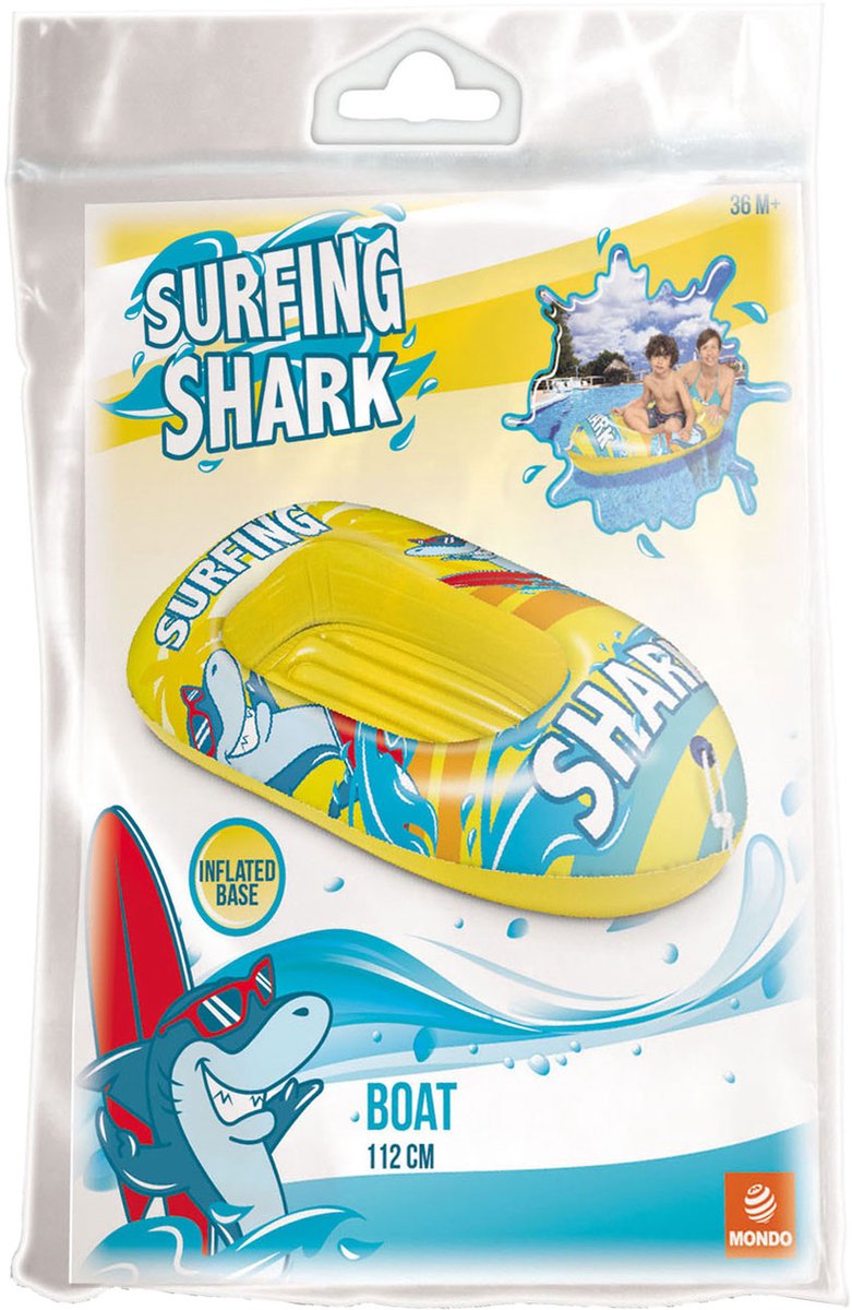 Shark de surf de bateau gonflable Mondo, 112 cm