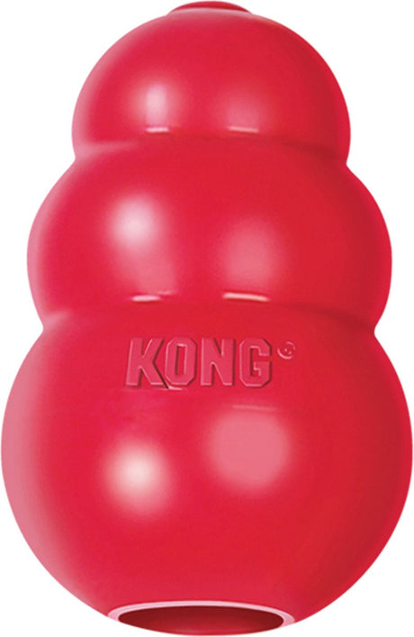 Kong classic - jouet pour chien snack ball - caoutchouc - 10,16 cm - rouge - taille l