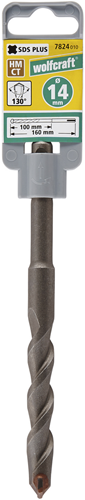 Foreuse à béton Wolfcraft | norme | ø14x160mm | 1 pièce - 7824010