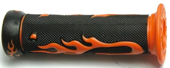 Vparts griffgummi flamme pr. boucles de retenue décor flamme tnt orang, 623nj